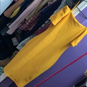 Yellow Midi dress